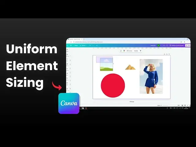 'Video thumbnail for How to Make Multiple Elements the Same Size in Canva'