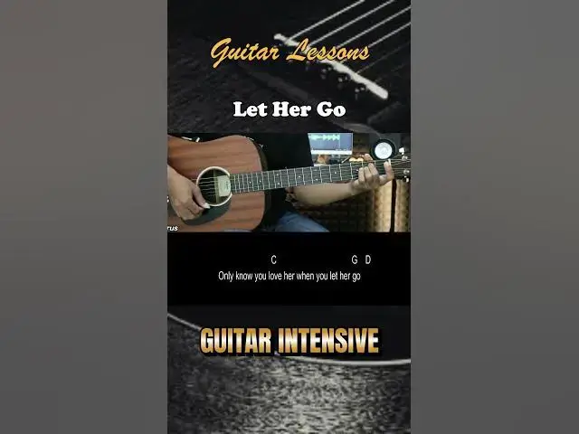 'Video thumbnail for Let Her Go - Passenger | EASY Guitar Tutorial with Chords / Lyrics'