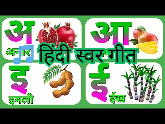 'Video thumbnail for 🎵 हिंदी स्वर गीत | Hindi Swar Geet for Kids | Learn Varnamala Phonics Song 🎶#Nursery Rhymes'