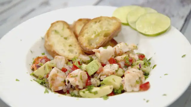 'Video thumbnail for Shrimp Ceviche Recipe'
