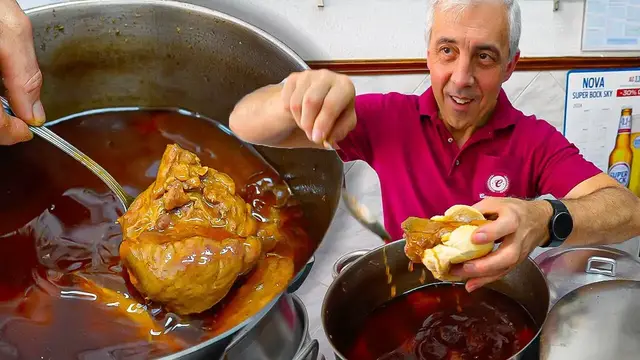 'Video thumbnail for Portuguese Street Food  HEART ATTACK Sandwich Tour & Seafood BBQ in Porto, Portugal!'