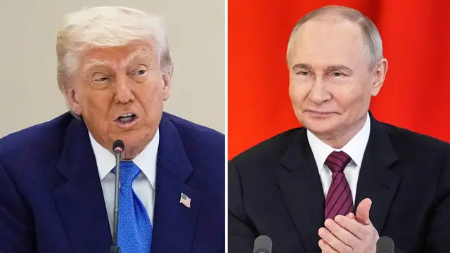 'Video thumbnail for Trump says Putin talking ‘a lot of b*******’, promises to send more weapons to Ukraine'