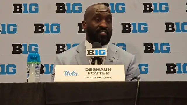 'Video thumbnail for UCLA Head Football Coach DeShaun Foster on Replenishing His Defense'