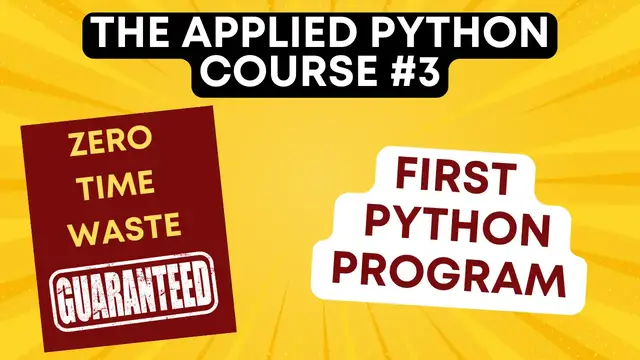 'Video thumbnail for Python First Program'