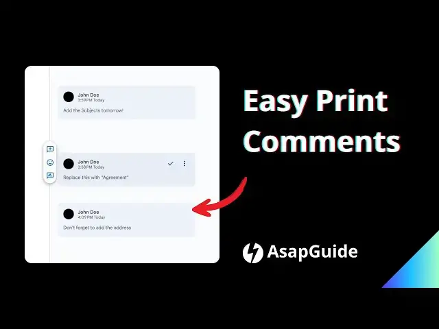'Video thumbnail for How to Print a Google Docs with Comments 2024'