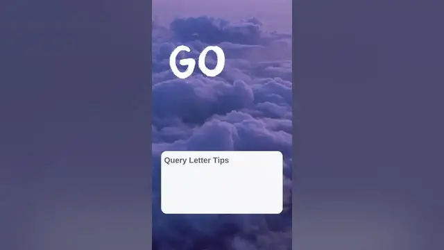 'Video thumbnail for Start Your Query Letter Strong (Best Query Letter Tips) #shorts'