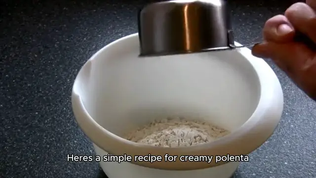 'Video thumbnail for Polenta recipe '