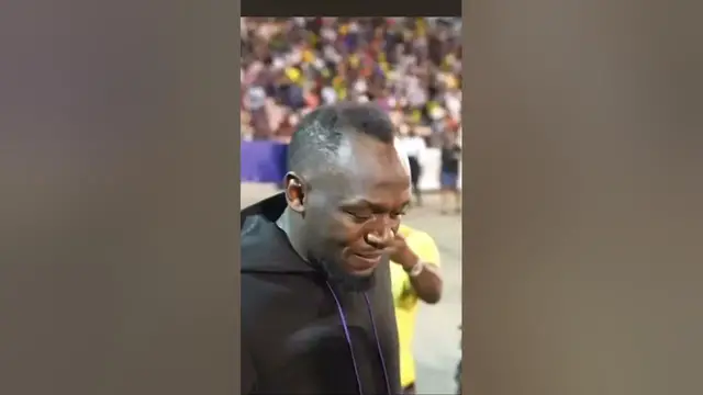 'Video thumbnail for Iconic Encounter: Usain Bolt Gives Props to Noah Lyles for Record-Breaking 19.67'