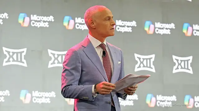 'Video thumbnail for College football expansion debate re-ignited by Big 12 commissioner'