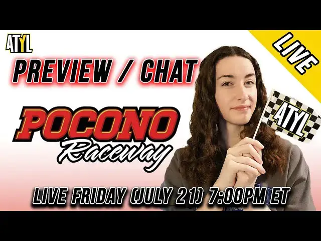 'Video thumbnail for Let's Chat [LIVE]: Pocono and NASCAR News'