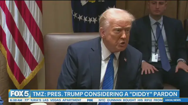 'Video thumbnail for The White house is in talks with Diddy's legal team, TMZ reports'