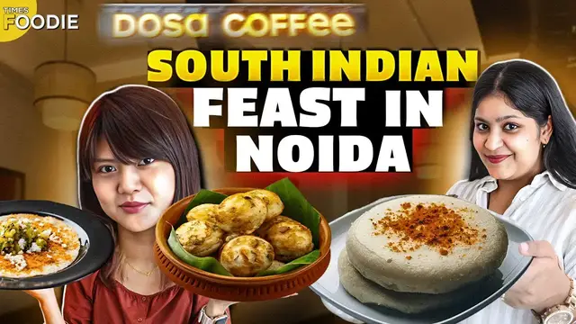 'Video thumbnail for Trying Authentic South Indian Food at Dosa Coffee Noida | Open Masala Dosa, Thatte Idli & More'