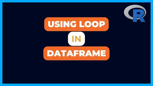 'Video thumbnail for Loop Through Column and Rows of a Dataframe in R'