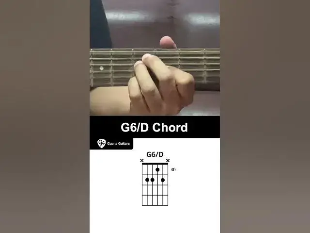 'Video thumbnail for How To Play The G6/D Chord On Guitar - Guvna Guitars'