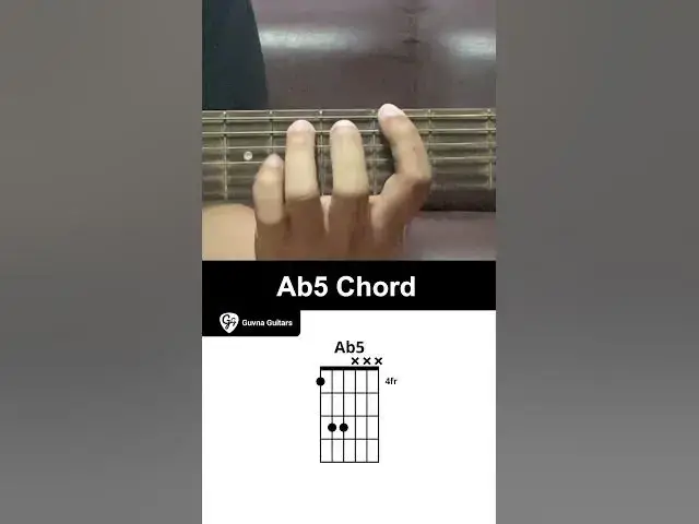 'Video thumbnail for How To Play The Ab5 Chord On Guitar - Guvna Guitars'
