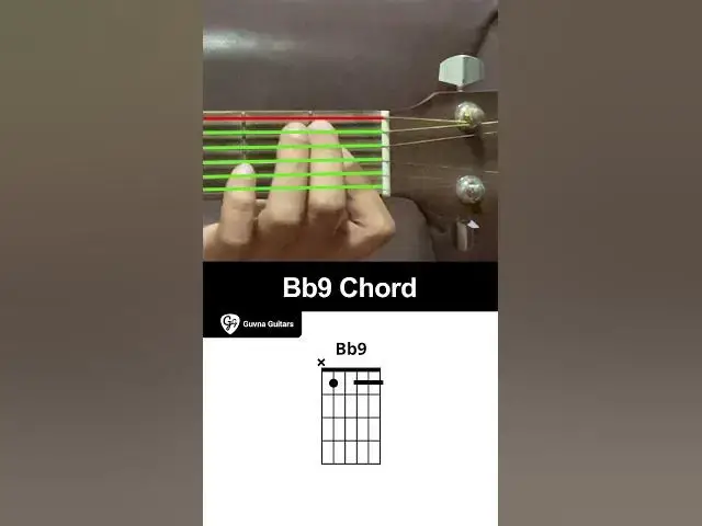 'Video thumbnail for How To Play The Bb9 Chord On Guitar - Guvna Guitars'
