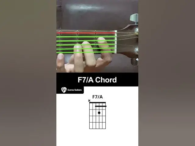 'Video thumbnail for How To Play The F7/A Chord On Guitar - Guvna Guitars'