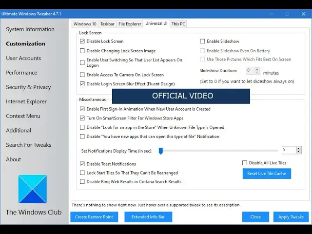 'Video thumbnail for Ultimate Windows Tweaker 4 for Windows 10 - Official Video'