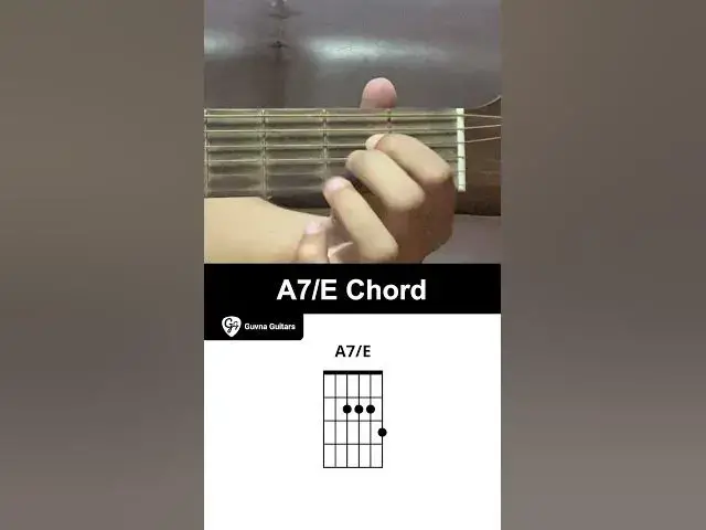 'Video thumbnail for How To Play The A7/E Chord On Guitar - Guvna Guitars'