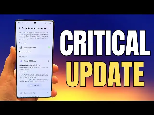 'Video thumbnail for Essential Samsung Security Update Is Here For All Galaxy Smartphones'