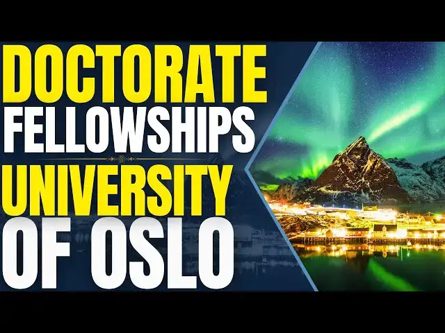 'Video thumbnail for PhD Fellowships at University of Oslo | Study in Norway'