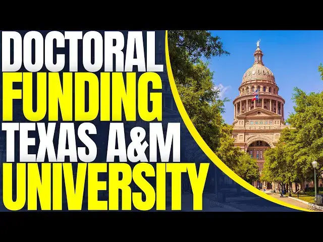 'Video thumbnail for Doctoral Funding at Texas A and M University | Study in the United States'