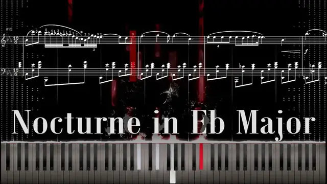 'Video thumbnail for "Nocturne in Eb Major" Chopin Piano Tutorial | Sheet Music | Op. 9 No. 2 | Updated'