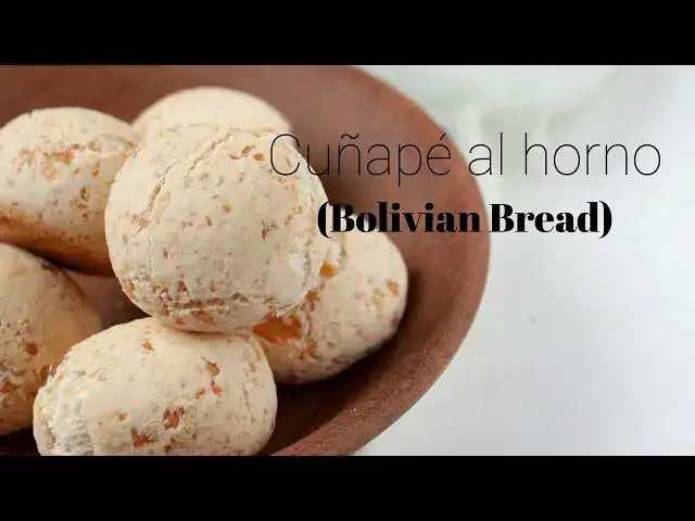 'Video thumbnail for Cuñapé al horno (pan boliviano) - Bolivian Gluten-Free Bread'