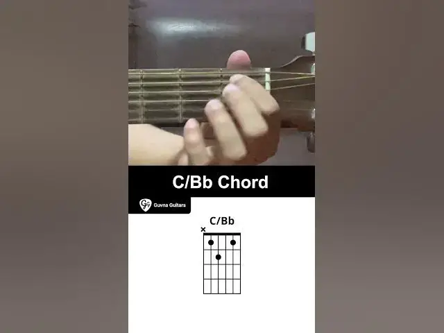 'Video thumbnail for How To Play The C/Bb Chord On Guitar - Guvna Guitars'