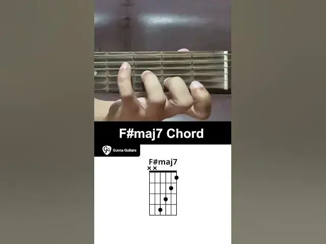 'Video thumbnail for How To Play The F#maj7 Chord On Guitar - Guvna Guitars'