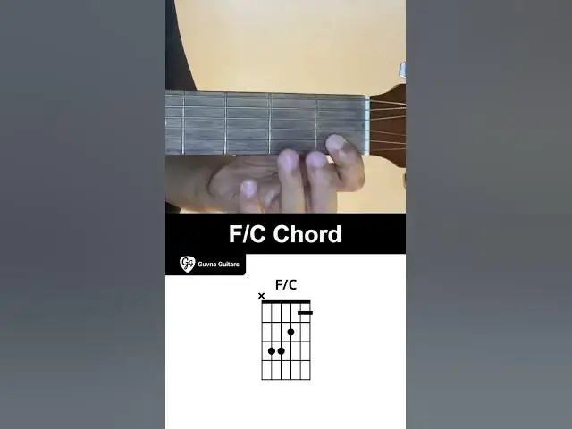 'Video thumbnail for How To Play The F/C Chord On Guitar - Guvna Guitars'