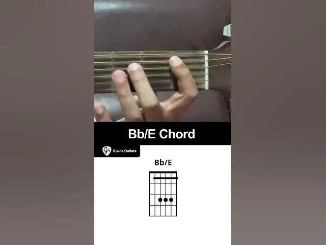 'Video thumbnail for How To Play The Bb/E Chord On Guitar - Guvna Guitars'