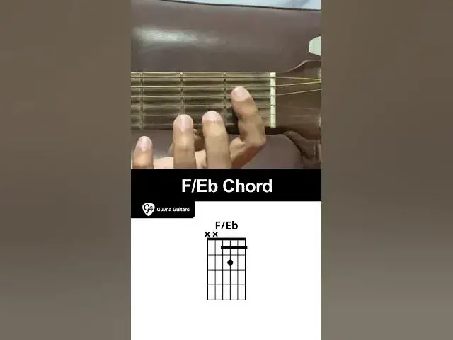 'Video thumbnail for How To Play The F/Eb Chord On Guitar - Guvna Guitars'