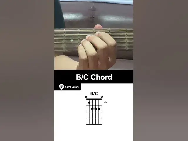 'Video thumbnail for How To Play The B/C Chord On Guitar - Guvna Guitars'