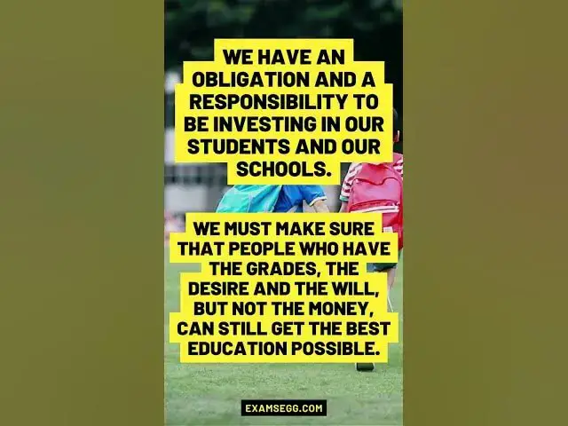 'Video thumbnail for We have an obligation and a responsibility to be investing in our students and our schools.'