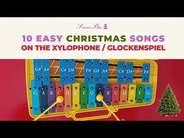 'Video thumbnail for How to Play 10 Easy Christmas Songs on the Xylophone / Glockenspiel'