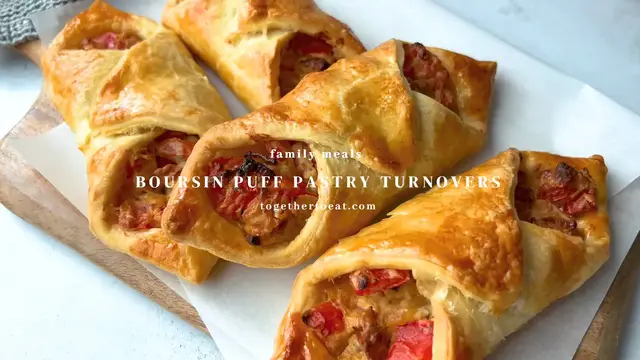 'Video thumbnail for Boursin Puff Pastry Turnovers'