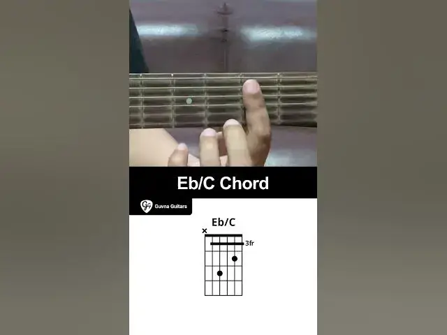 'Video thumbnail for How To Play The Eb/C Chord On Guitar - Guvna Guitars'