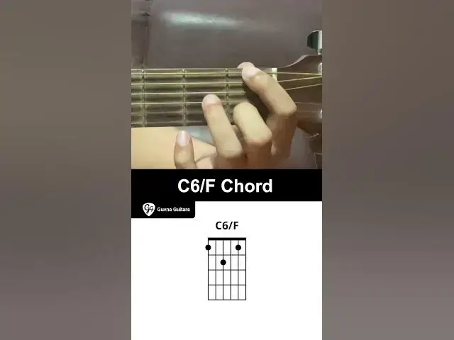 'Video thumbnail for How To Play The C6/F Chord On Guitar - Guvna Guitars'