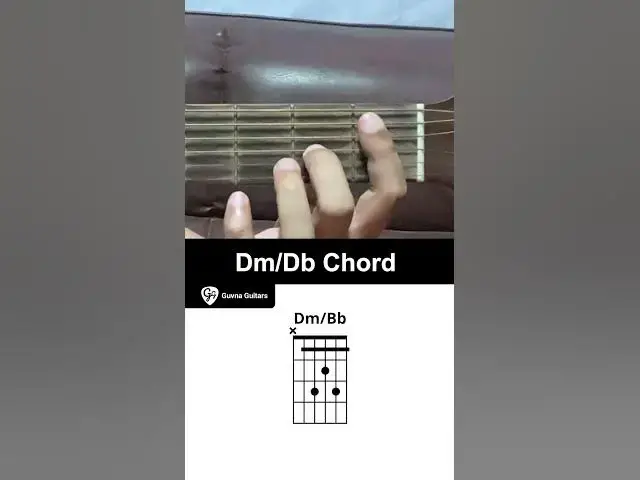 'Video thumbnail for How To Play The Dm/Bb Chord On Guitar - Guvna Guitars'