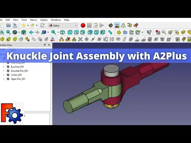 'Video thumbnail for Knuckle Joint Assembly in FreeCAD with A2 Plus | FreeCAD Beginner Tutorial | Mechnexus'