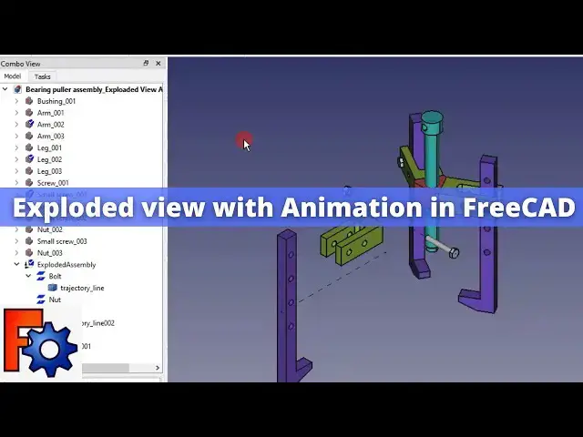 'Video thumbnail for Create Exploded Assembly with Animation in FreeCAD | FreeCAD Tutorial | FreeCAD Exploded View |'
