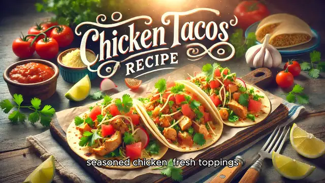 'Video thumbnail for Chicken Tacos Recipe'