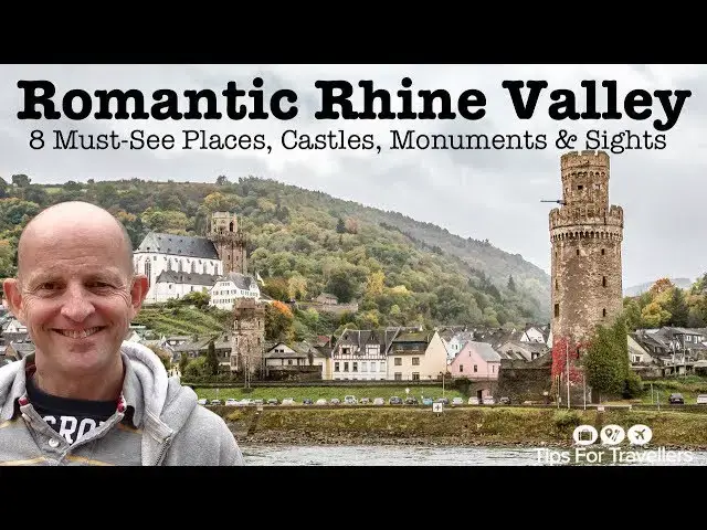 'Video thumbnail for Exploring Romantic Rhine River Valley Germany. The 8 Must-see Places, Castles, Monuments And Sights'