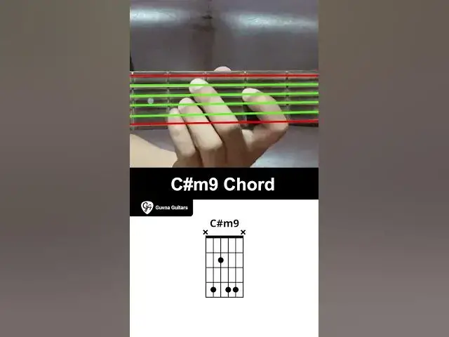 'Video thumbnail for How To Play The C#m9 Chord On Guitar - Guvna Guitars'