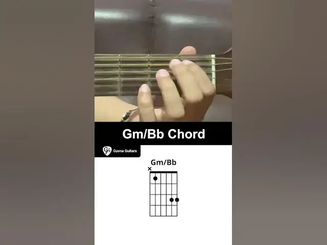 'Video thumbnail for How To Play The Gm/Bb Chord On Guitar - Guvna Guitars'