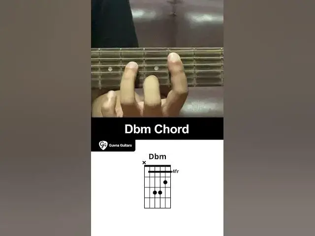'Video thumbnail for How To Play The Dbm Chord On Guitar - Guvna Guitars'