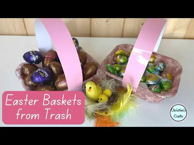 'Video thumbnail for Repurpose Old Containers To Make Cute And Festive Easter Baskets'