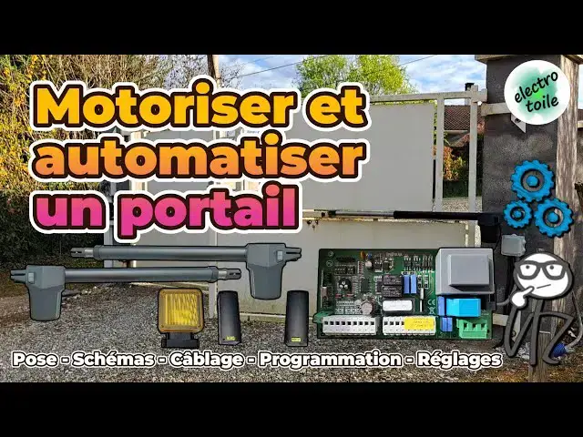 'Video thumbnail for Guide pour automatiser et motoriser un portail à 2 vantaux (Tuto branchement matériel) ⚡🔧'