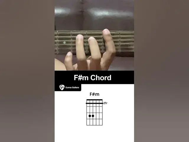 'Video thumbnail for How To Play The F#m Chord On Guitar - Guvna Guitars'